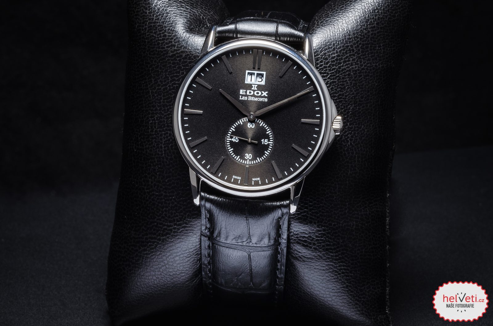 EDOX Les Bémonts Big Date Small Second 64012-3-NIN | Helveti.eu