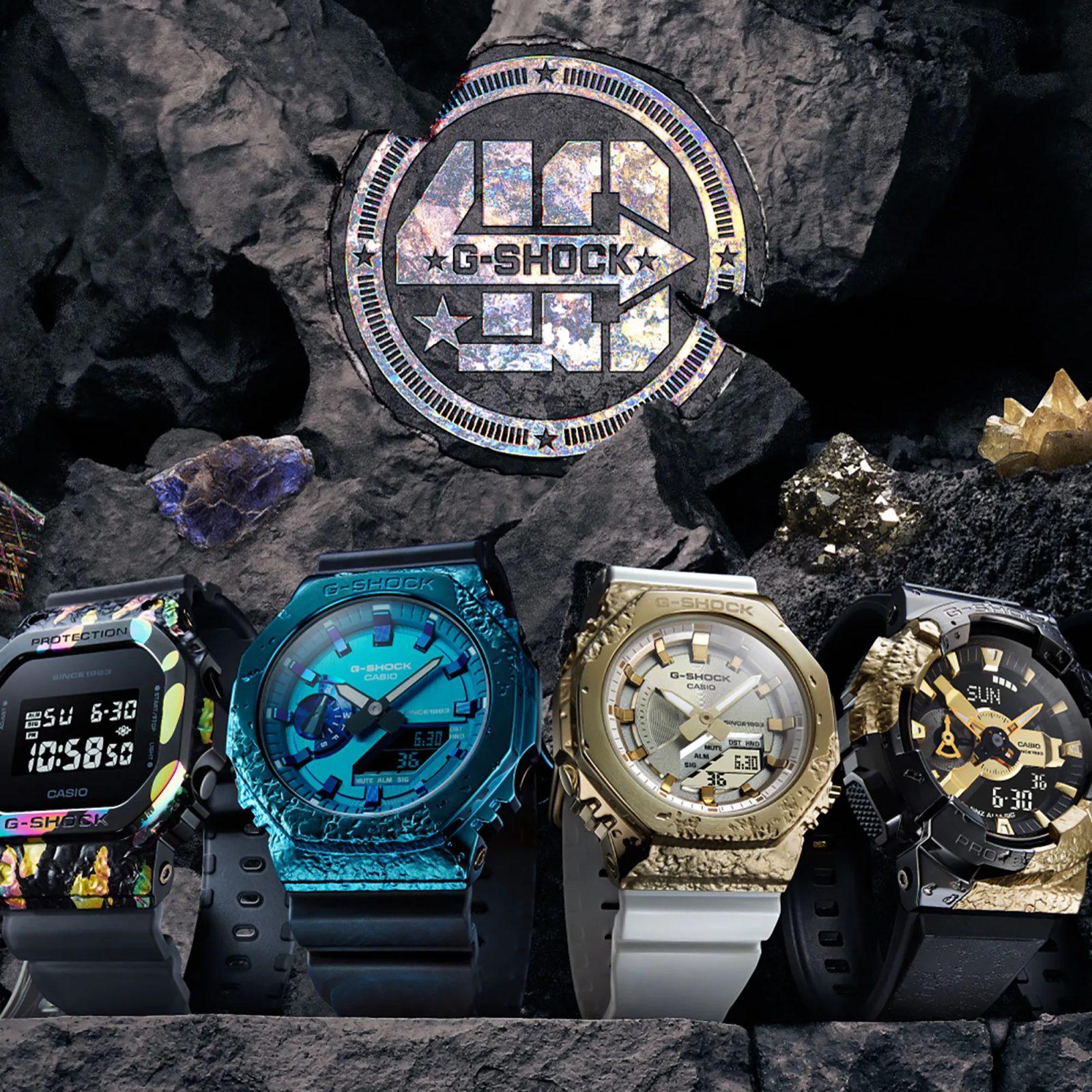 新品　G-SHOCK 40th Stone GM-S5640GEM-7JR CASIO G-SHOCK GM-S5640GEM-7JR 40th Anniversary Adventurer's