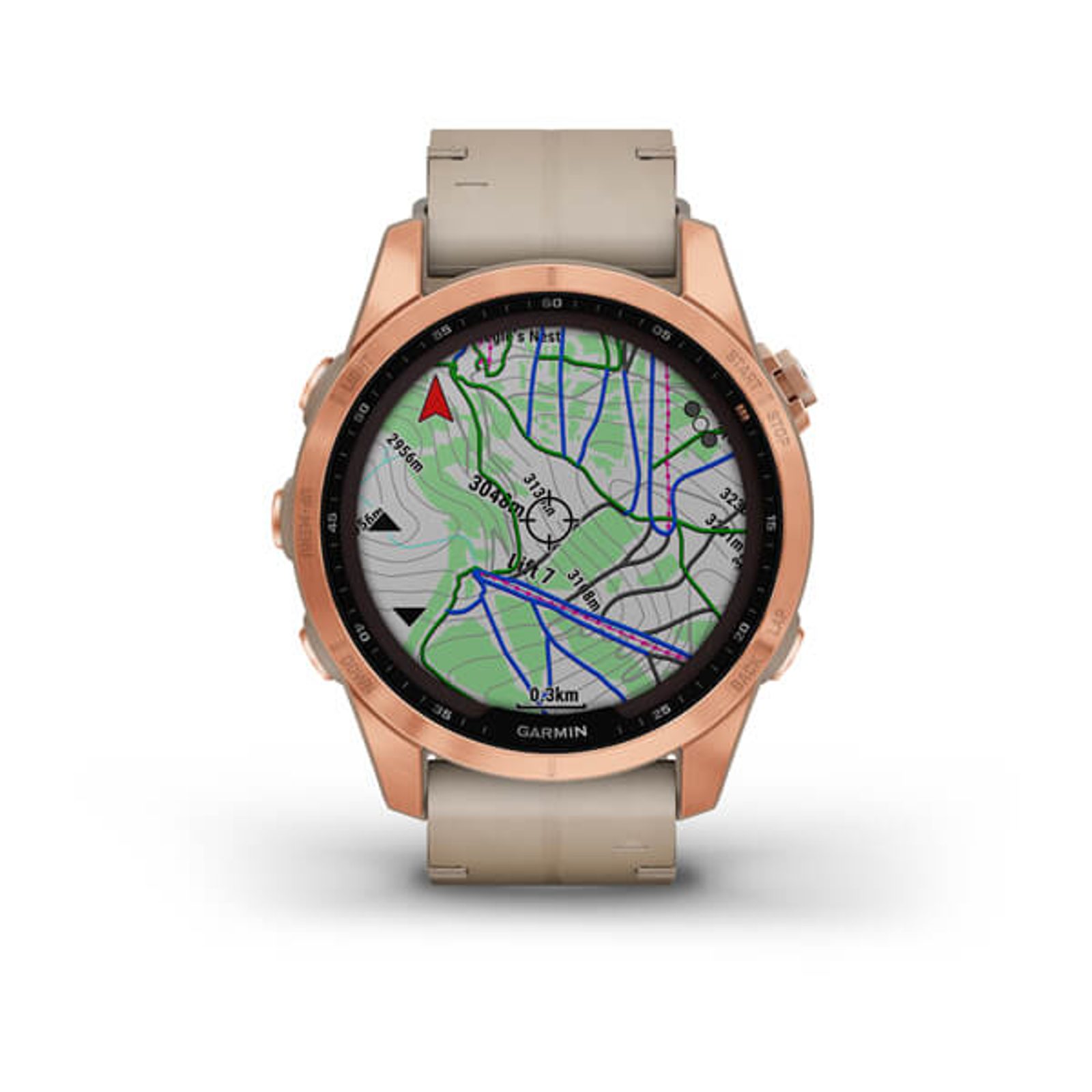 Garmin Fenix 7S PRO Sapphire Solar Titan Rose Gold/ Limestone