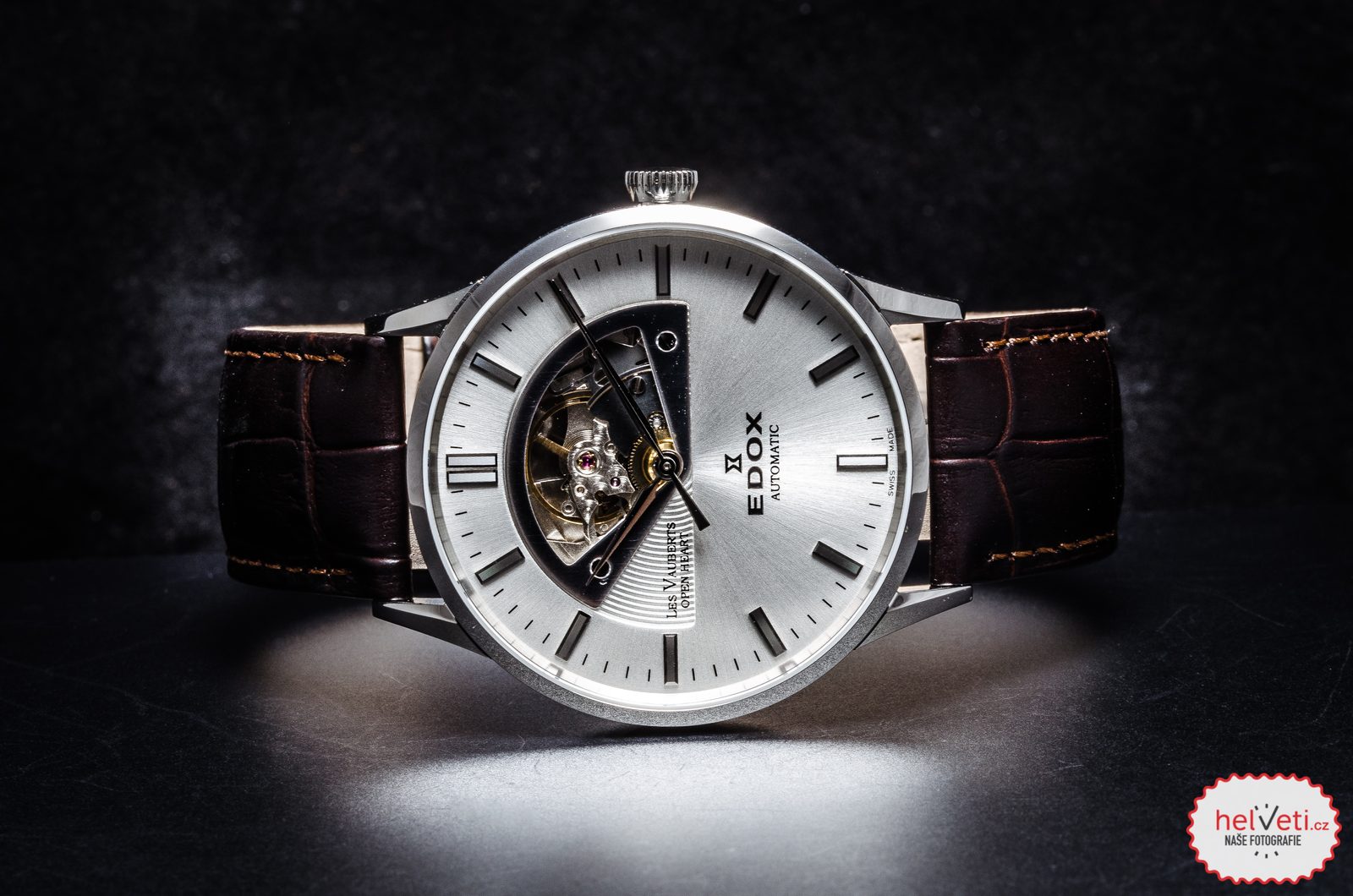 EDOX Les Vauberts Open Heart Automatic 85014 3 AIN Helveti.eu