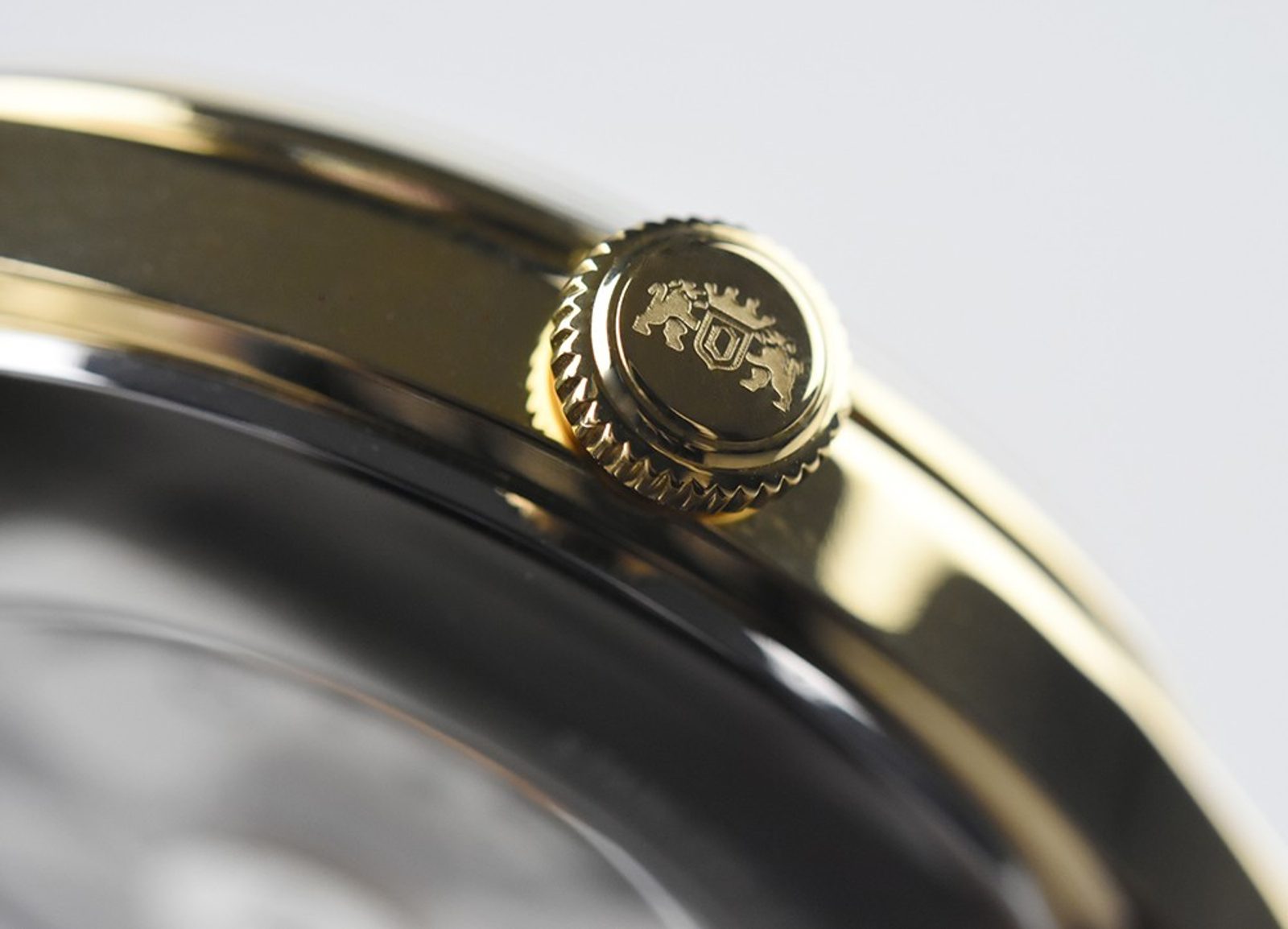 Orient Analogue Automatic FAG00002W0, Golden Grey, Strap ORIENT Classic Automatic with Hand Winding Open Heart Dome Crystal