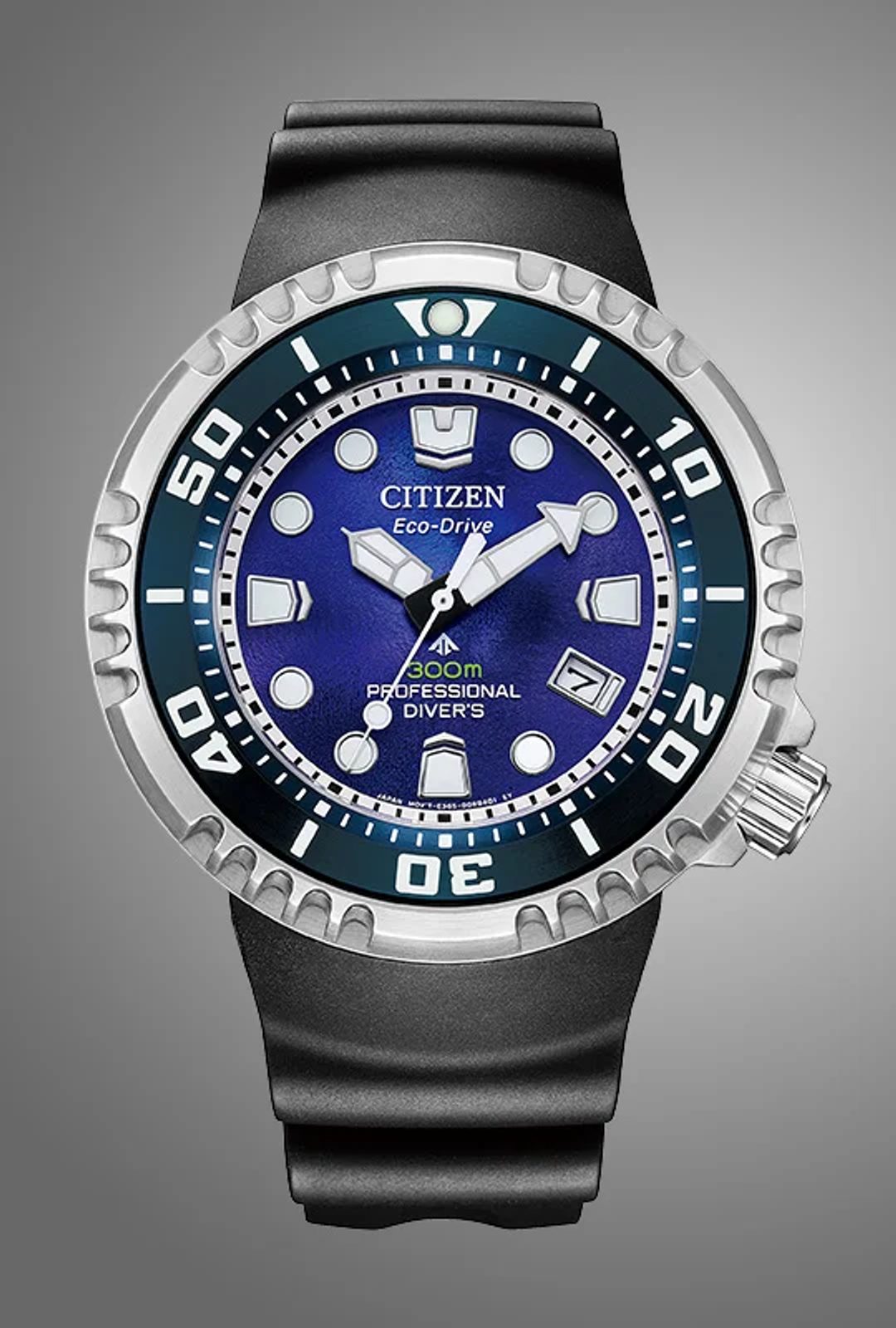 Promaster 300 Citizen Promaster Professional Diver 300 Eco-Drive Unite With Blue ...