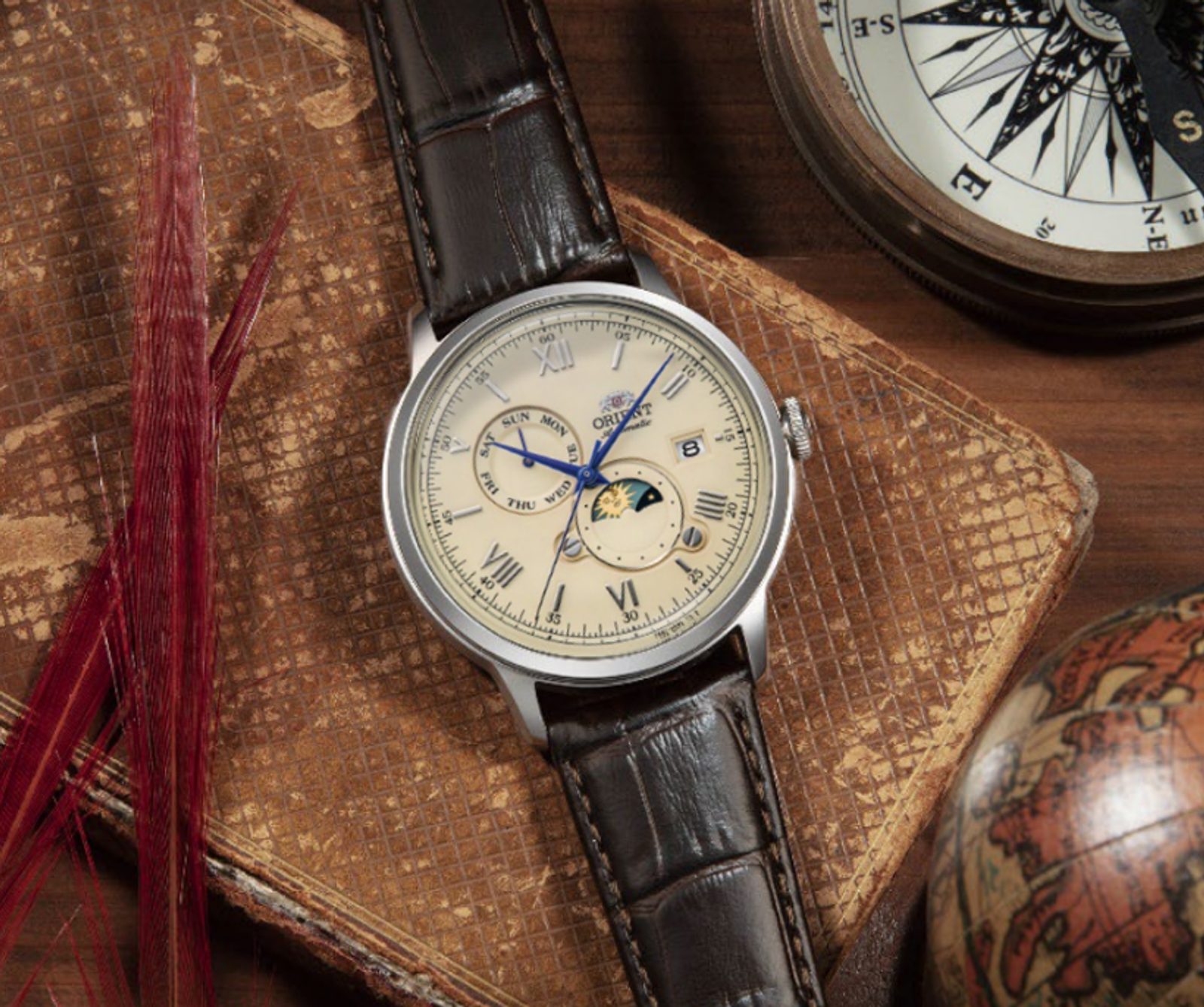 Orient Bambino RA-AK0803Y Sun and Moon | Helveti.eu | Helveti 