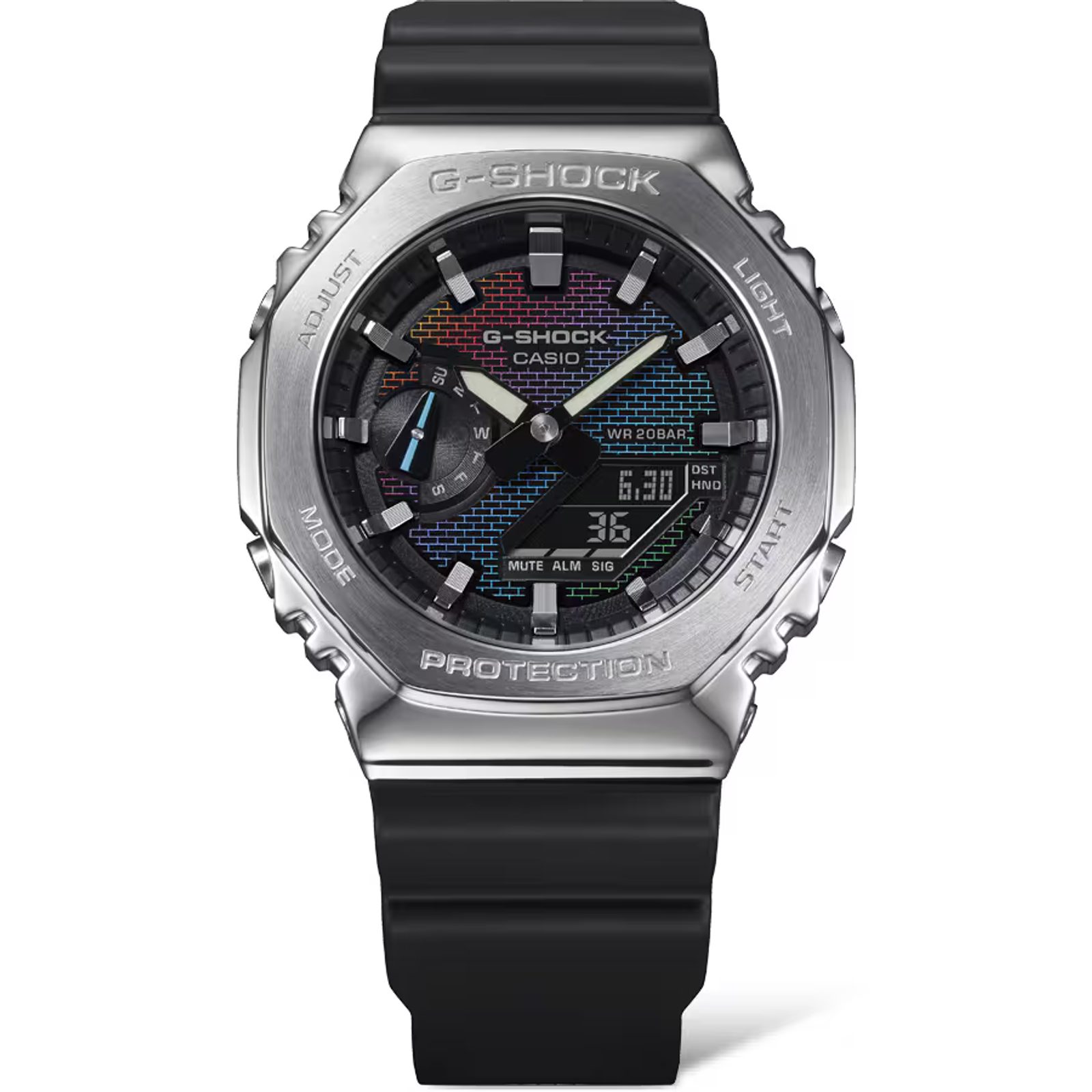 Montre Casio G-Shock Capsule Rainbow Brick Wall GA-2100RW-1AER