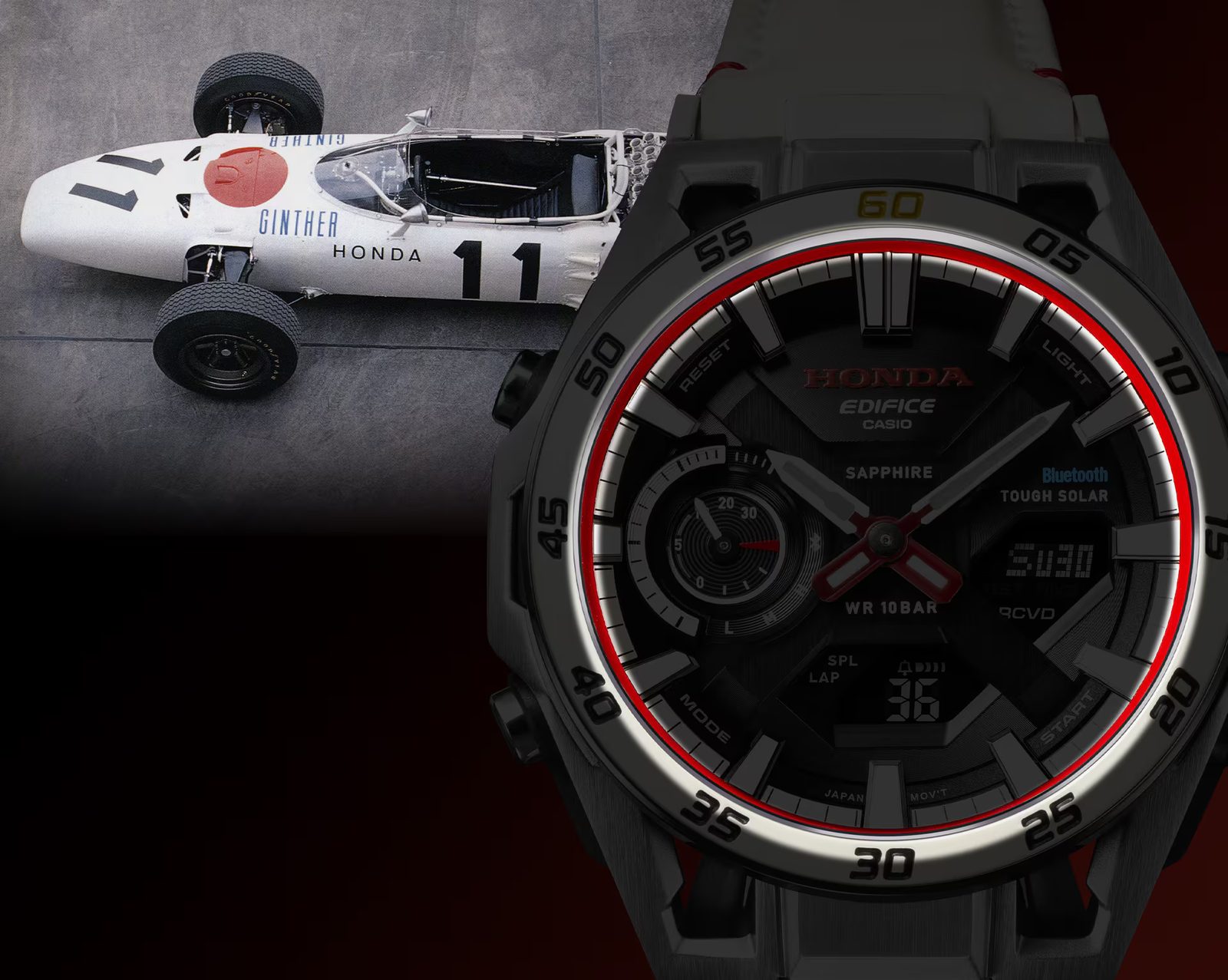 Casio Edifice Sospensione ECB-2300HR-1AER Honda Racing Special Edition ...