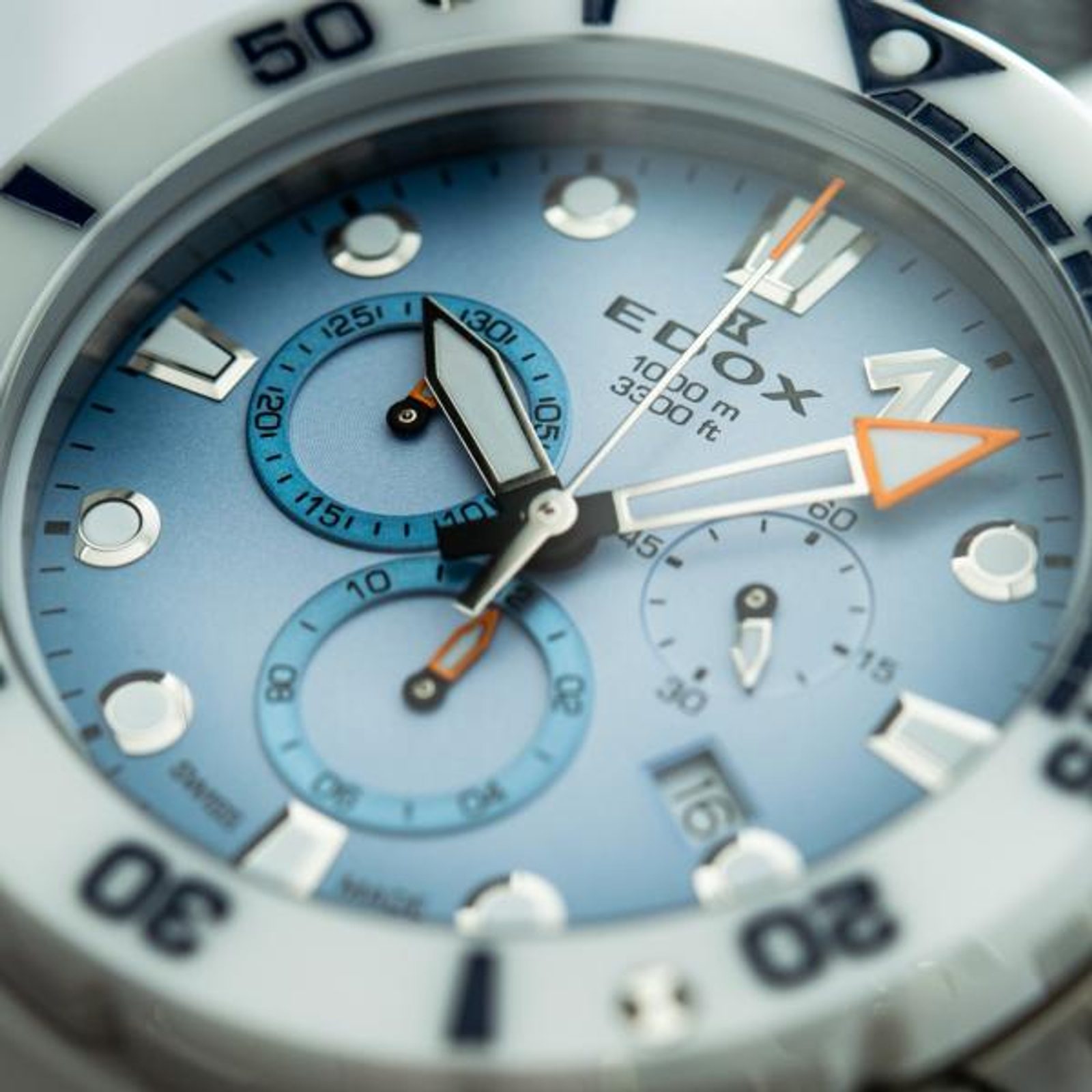 edo7 EDOX CO-1 Quartz Chronograph 10242-TINB-BUICDNO | Helveti.eu