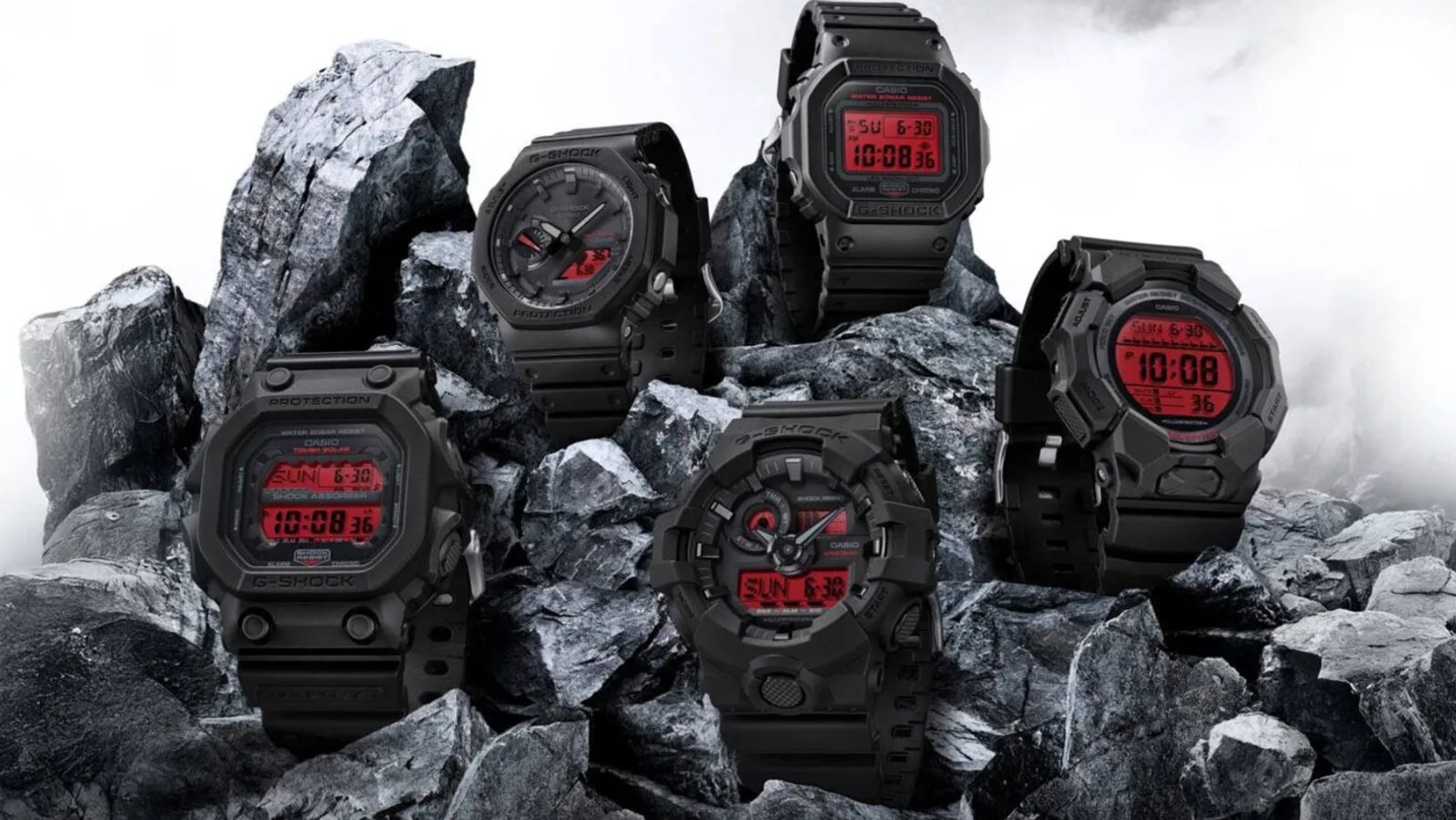 Casio G-Shock GA-B2100BBR-1AER Black and Bold Red Series