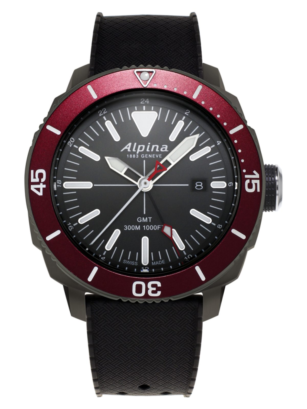 Alpina Seastrong Diver 300 GMT AL 247LGBRG4TV6 Helveti.eu