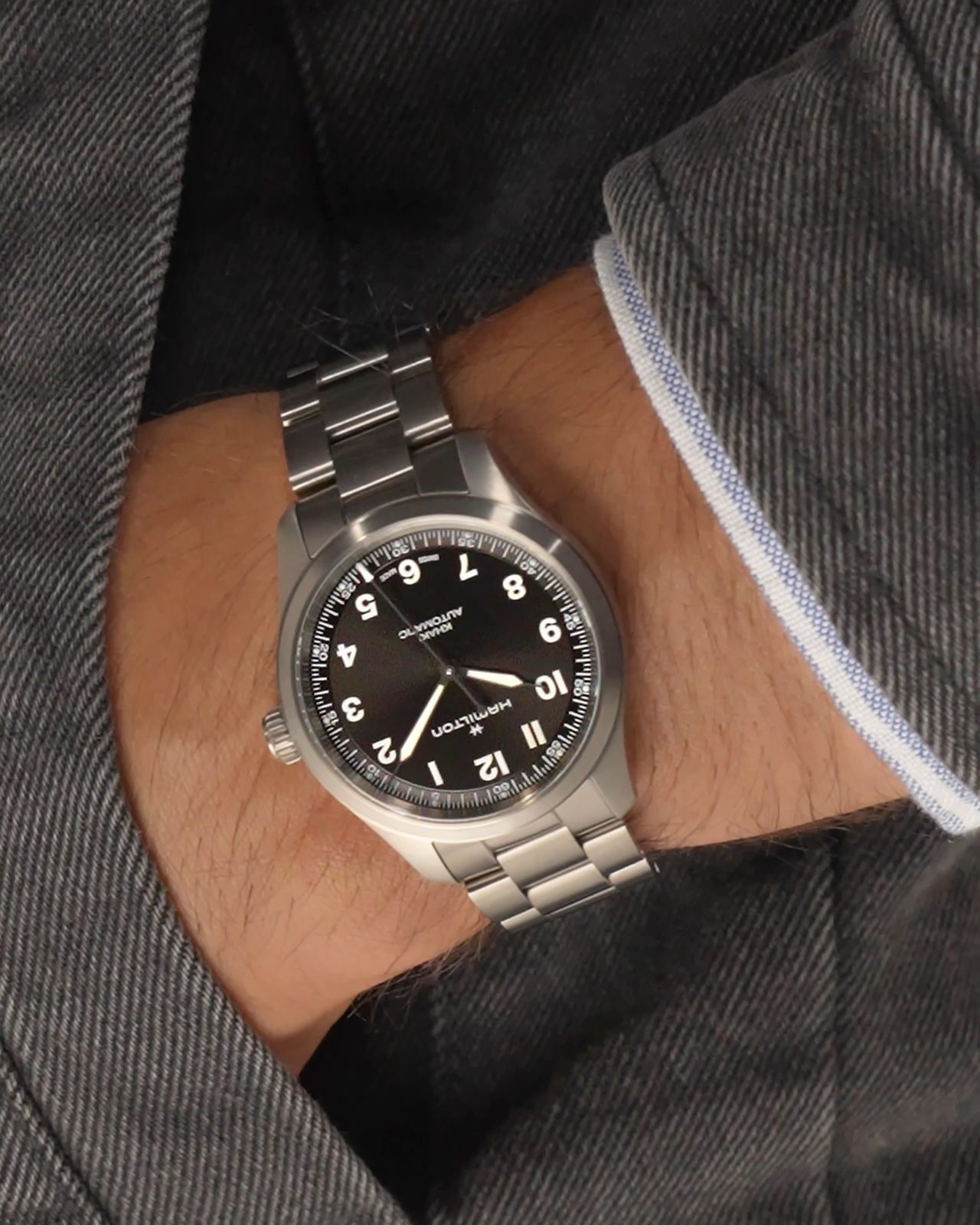 Hamilton Khaki Field Titanium Auto Engineered Garments Limited