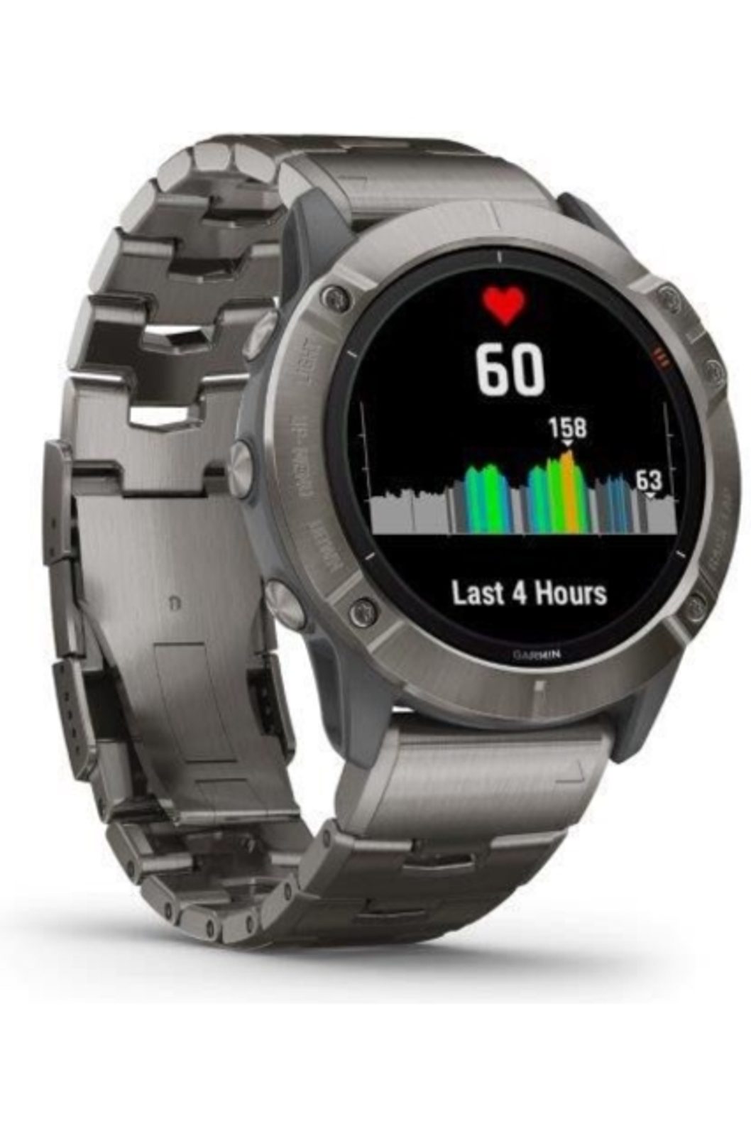 Garmin watch fenix 6x pro solar titanium with titanium band deals