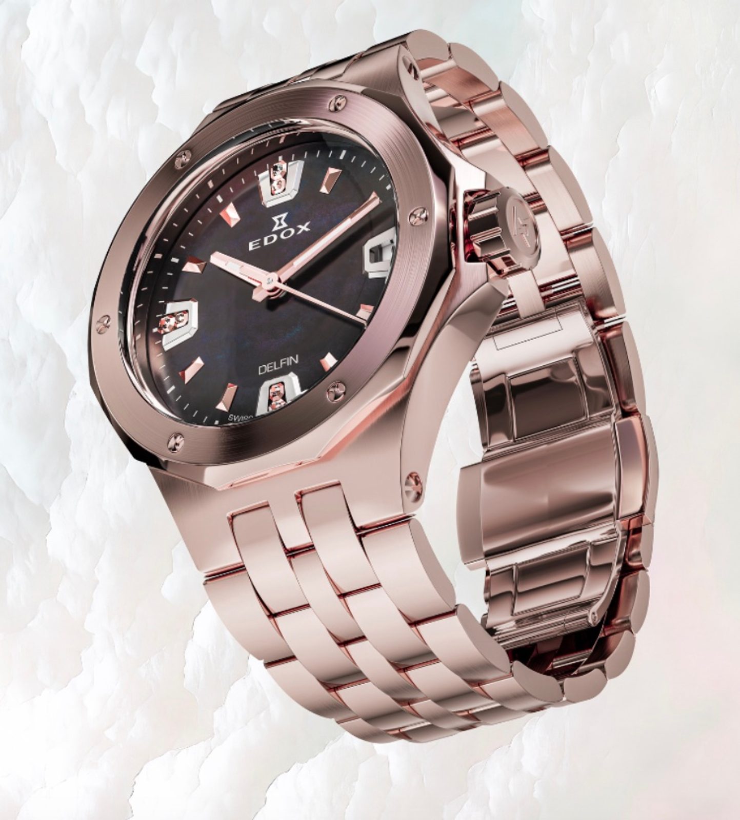 EDOX Delfin The Original Diver Date Lady 53100-37RM-NANRND