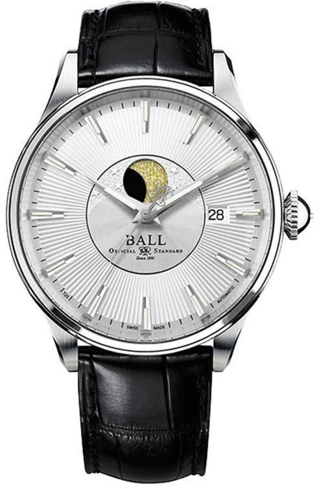Ball trainmaster moon phase ladies hotsell