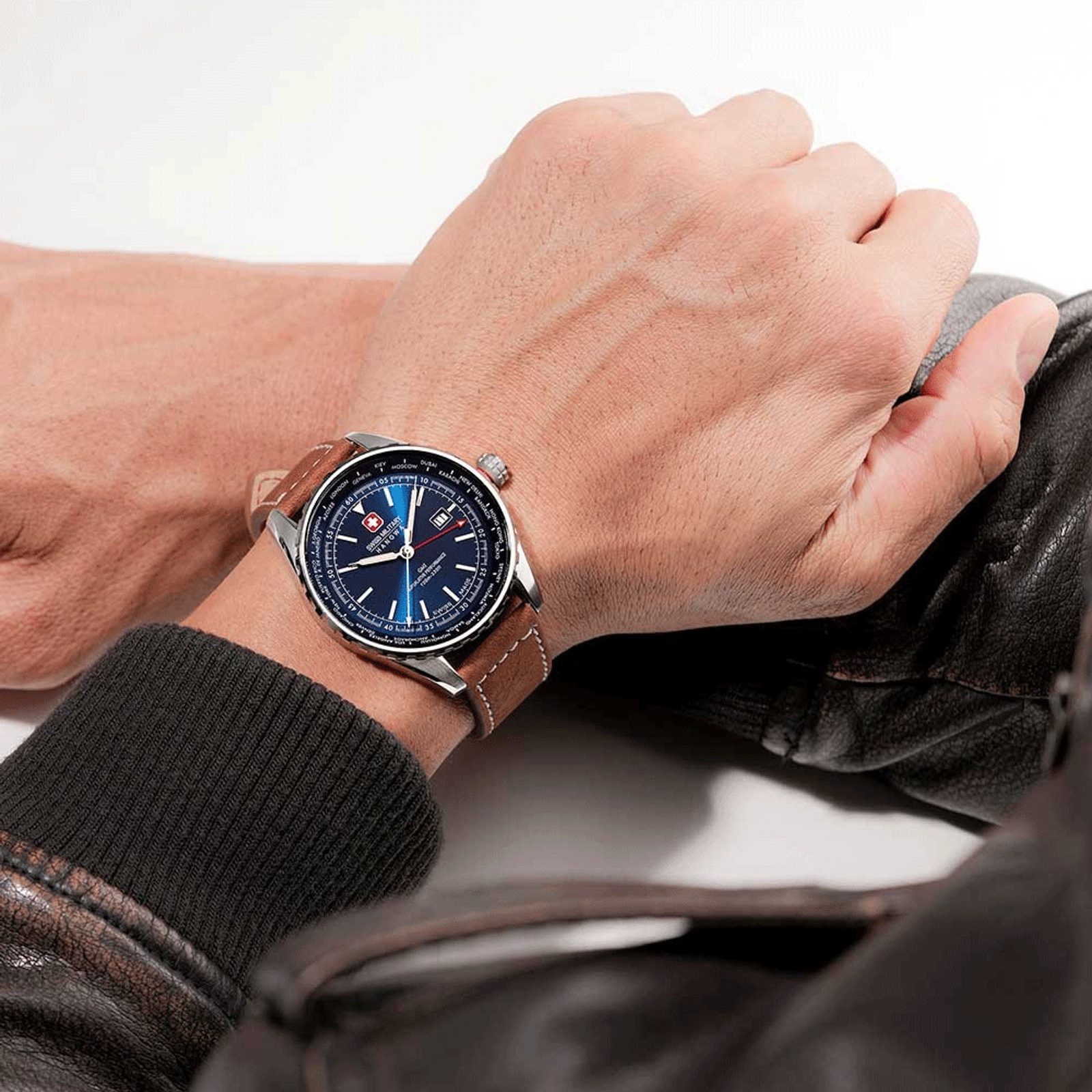 Swiss military hanowa gmt sale
