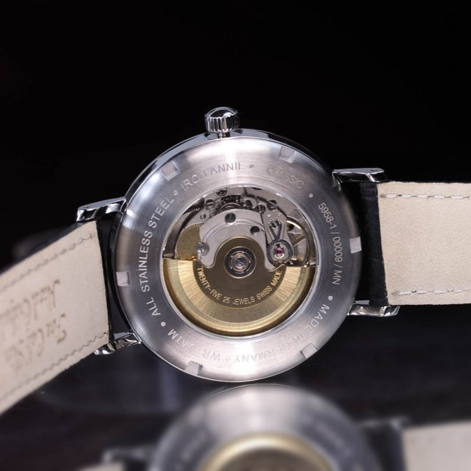 Iron Annie Orologio Automatico Uomo Classic 5958 - Movimento Svizzero, Vetro Minerale, Made In Germany - 3