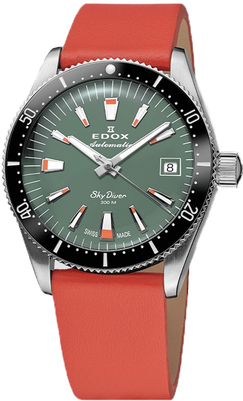 エクリュ38 Edox Skydiver 38 Date Automatic 80131-3NC-VI | Helveti.eu