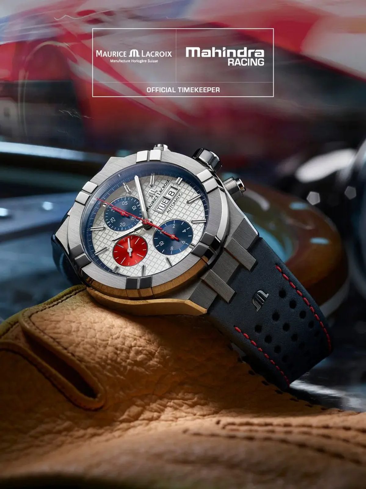 Maurice Lacroix Aikon Automatic Chronograph Special Edition Mahindra Racing AI6038 SS001 133 4 Helveti.eu
