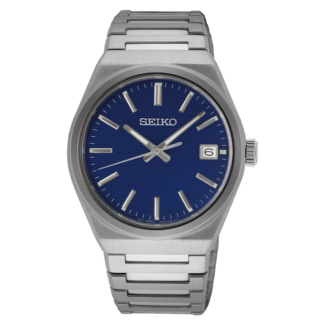 Seiko quartz top blue dial