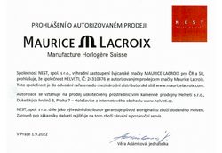 Certifikát Maurice Lacroix prodejce hodinek Helveti s.r.o.