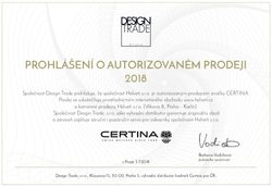 Certifikát certina prodejce hodinek Helveti s.r.o.