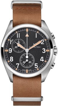 Khaki pilot deals chrono quartz