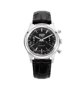 VULCAIN CHRONOGRAPH 70'S - BLACK / SILVER - CHRONOGRAPH 1970'S - BRANDS