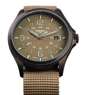 TRASER P67 OFFICER PRO GUNMETAL KHAKI NATO - HERITAGE - ZNAČKY