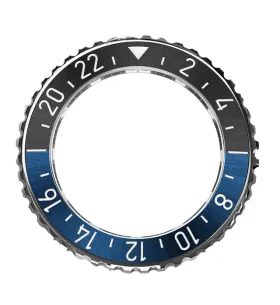LUNETA FORMEX REEF BLACK/ BLUE GMT CERAMIC LUMINOUS HOURSCALE BEZ.2200.231 - LUNETY - ZNAČKY