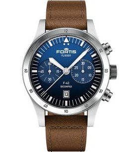 FORTIS FLIEGER F-43 BICOMPAX LIBERTY BLUE F4240013 - FLIEGER - BRANDS