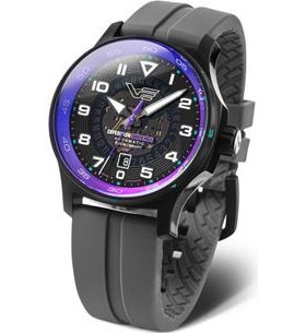 VOSTOK EUROPE EXPEDITION SOUTH POLE AUTOMATIC LINE NH35-592C760 - ŠEDÝ GUMOVÝ ŘEMÍNEK - EXPEDITION NORTH POLE - ZNAČKY