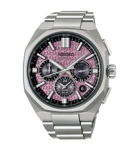 SEIKO ASTRON DUAL-TIME CHRONOGRAPH HAB006J1 CRYSTAL PINK LIMITED EDITION - ASTRON - ZNAČKY