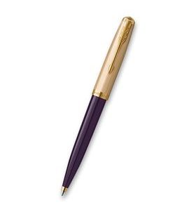 KULIČKOVÉ PERO PARKER 51 DELUXE PLUM GT 1502/6223518 - BALLPOINT PENS - ACCESSORIES