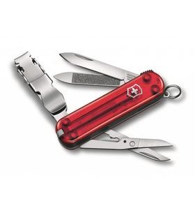 NŮŽ VICTORINOX NAIL CLIP 580 ČERVENÁ TRANSPARENTNÍ 0.6463.TB1 - KAPESNÍ NOŽE - OSTATNÍ