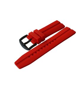 ČERVENÝ ŘEMÍNEK VOSTOK EUROPE 22MM PRO ALMAZ 6S11/320C260 - ČERNÁ SPONA - STRAPS - ACCESSORIES