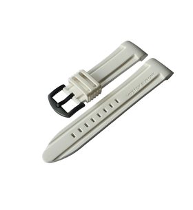 SILICONE STRAP VOSTOK EUROPE FOR ANCHAR - WHITE/BLACK BUCKLE - STRAPS - ACCESSORIES