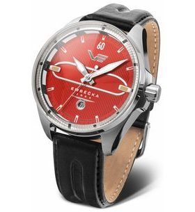 VOSTOK EUROPE LIMITOVANÁ EDICE EMBÉČKA AUTOMATIC LINE NH35-325A495 - BLACK LEATHER STRAP - EMBÉČKA - BRANDS