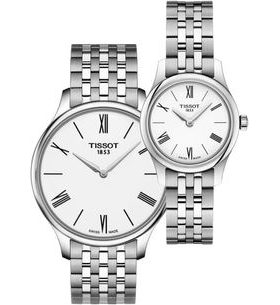 SET TISSOT TRADITION 2018 T063.409.11.018.00 A T063.009.11.018.00 - HODINKY PRO PÁRY - HODINKY