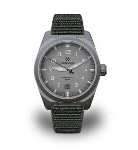 FORMEX AIRFIELD AUTOMATIC TARMAC GREY KHAKI GREEN NYLON-VELCRO 0661.1.6546.877 - FIELD AUTOMATIC - ZNAČKY