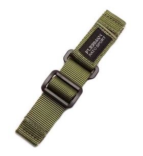 NYLONOVÝ PÁSEK NA SUCHÝ ZIP, ZELENÝ 22 MM - ŘEMÍNKY - OSTATNÍ