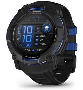GARMIN INSTINCT® 3 – 50 MM, AMOLED BLACK S ŘEMÍNKEM BOLT BLUE / BLACK 010-03020-03 - INSTINCT 3 - ZNAČKY