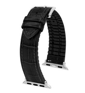 HIRSCH PAUL STRAP FOR APPLE WATCH - BLACK - STRAPS - ACCESSORIES