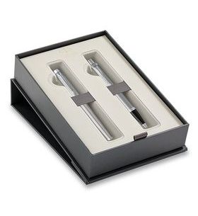 DÁRKOVÁ SADA PLNICÍ PERO A KULIČKOVÉ PERO PARKER IM ESSENTIAL STAINLESS STEEL CT 1502/3191688 - PENS SETS - ACCESSORIES