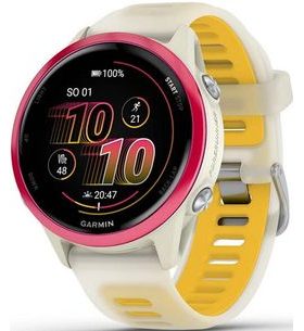 GARMIN FORERUNNER® 570 - 42MM RASPBERRY HLINÍKOVÁ LUNETA, POLOPRŮHLEDNÝ ŘEMÍNEK BONE/MANGO 010-02970-02 - FORERUNNER 570 - ZNAČKY