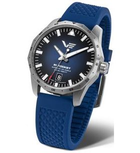 VOSTOK EUROPE N-1 ROCKET COMPACT AUTOMATIC NH35-125A748 – CUREA DIN SILICON ALBASTRĂ - ROCKET N-1 - MĂRCI