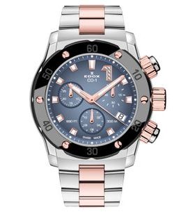 EDOX CO-1 CHRONOLADY QUARTZ CHRONOGRAPH 10255-357RMBUID - HODINKY