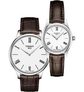 SET TISSOT TRADITION 2018 T063.409.16.018.00 A T063.009.16.018.00 - HODINKY PRO PÁRY - HODINKY
