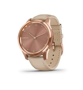 GARMIN VÍVOMOVE3 LUXE, 18K ROSEGOLD/SANDLEATHER BAND 010-02241-21 - VIVOMOVE3 LUXE - ZNAČKY