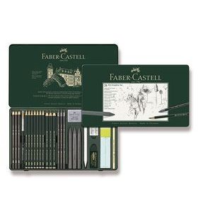 SADA GRAFITOVÉ TUŽKY FABER-CASTELL PITT MONOCHROME - 26 KS 0040/1129740 - PŘÍSLUŠENSTVÍ - OSTATNÍ