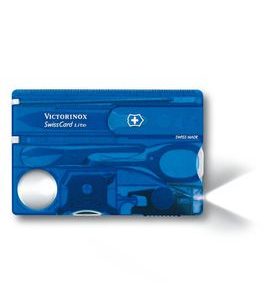 VICTORINOX SWISSCARD LITE BLUE - POCKET KNIVES - ACCESSORIES