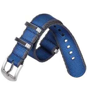 STRAP NATO SPORTS BLUE/GRAY EDGE 20 MM - STRAPS - ACCESSORIES