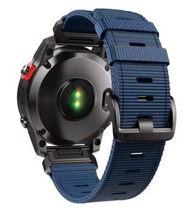 ŘEMÍNEK PRO GARMIN QUICKFIT 22MM, NYLONOVÝ MODRÝ - ŘEMÍNKY - OSTATNÍ